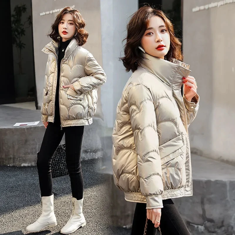 

2023 New Winter Coat Women Fashion Parkas Long Sleeve Casual Down Cotton Jackets Warm Parka Snow Wear Coats Outerwear Female