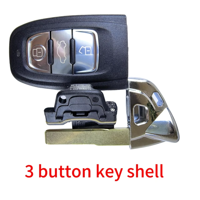JXKEY 8T0959754C 315/433/868MHz 3/4 ปุ่มดัดแปลงเช่น Lamborghini สําหรับ Audi A4 A5 A6 A7 S4 2009-2016 Smart Remote Key Fob Shell 4