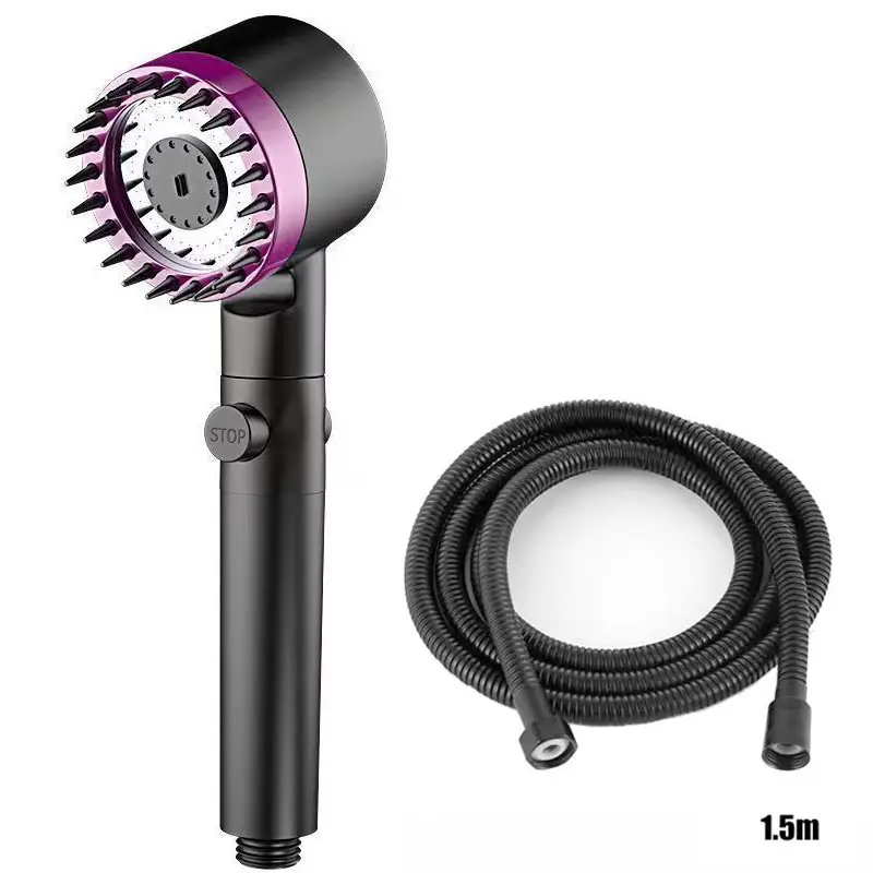 Shower for Bathroom Accessories Three Level Adjustment Showerhead Pressurization Head Massage Knobs Filter Set Showers Parts - Image 29