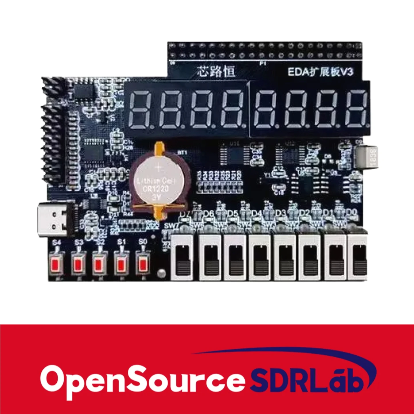 OpenSourceSDRLab EDA Development Board ZYNQ0 Multifunctional FPGA Expansion Modu