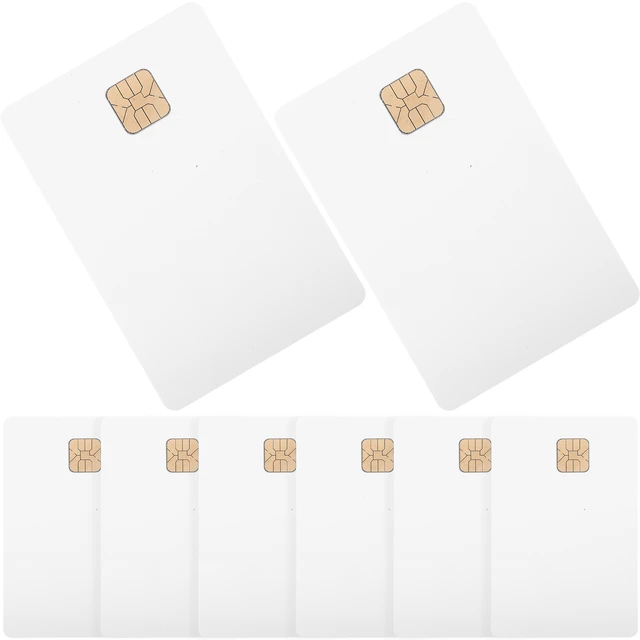 8pcs Blank Cards with Chips Pvc Blank Cards Smart Ic Cards Blank