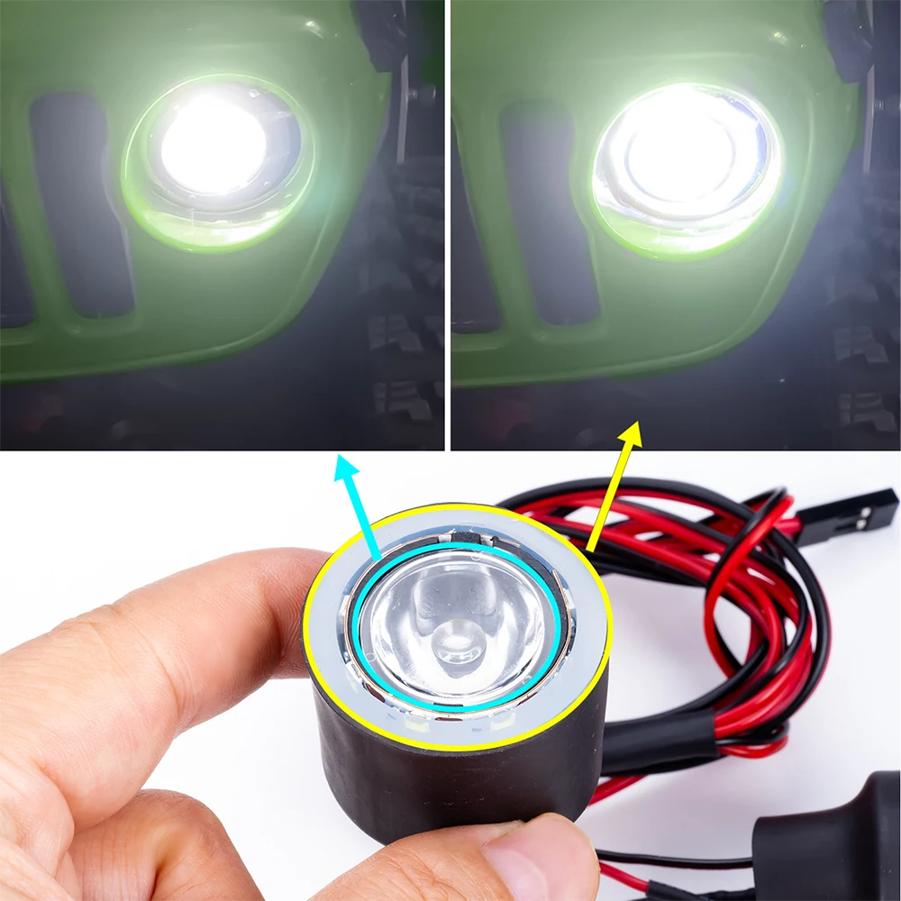 Axial AXI15000 SCX6 LED-Lichtkette – Weiß, Für Modellbau, RC-Cars Oder Deko, Multi-Color (Hinweise Beachten!)