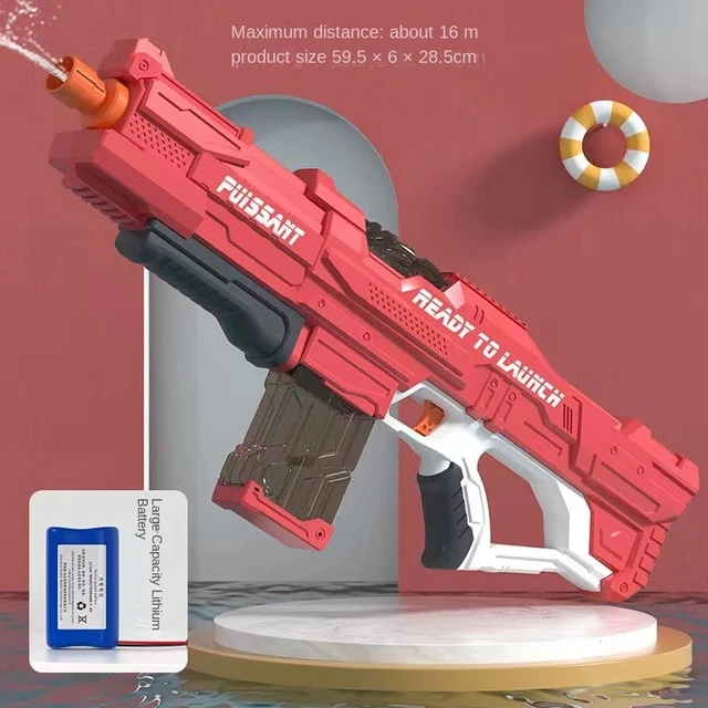 Children Toys Electric Water Gun High-Tech Beach High Pressure Large Capacity Outdoor Shooting Water Gun Pool Toy For Audlt 3