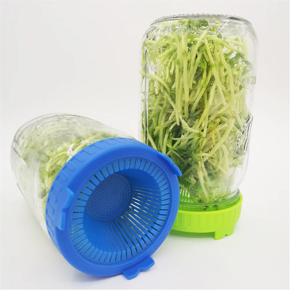 Sprouting Lid Kit Growing Bean Indoor 86mm Wide Mouth Jar Screen Sprouting Strainer for Mason Jar Household Supplies kitchen supplies