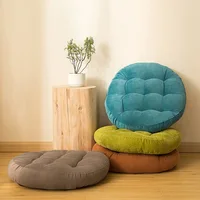 Inyahome Thick Tufted Round Floor Chair Seat Cushion 2