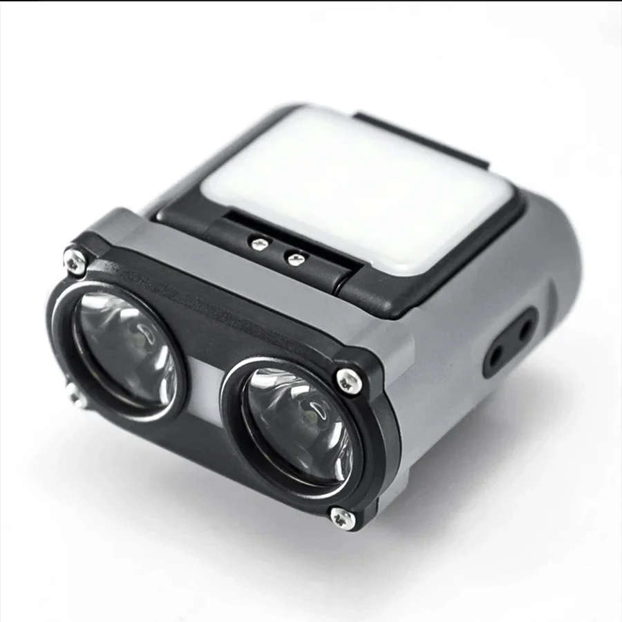 Lanterna de Cabeça Owl Recarregável Tipo-C, Portátil, Rotativa, Luzes de Caça, Lanterna LED, Luz Frontal para Bicicleta