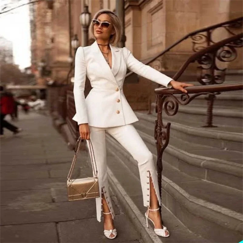 elegant-women-suits-set-for-wedding-formal-white-prom-dress-with-buttons-split-pants-party-tuxedos-jacket-trousers-custom-made