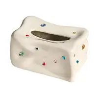 Tissue Box Cover Napkin Dispenser Facial Napkin Box Holder Facial Tissue Holder for Restaurant Desktop Bedroom Toilet Washroom 2