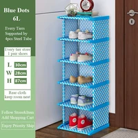 6 layers Standing Shoe Rack Dustproof Shoes Cabinet Assemble Shoe Organizer Shelf Top-quality Corner Closet Holder 2