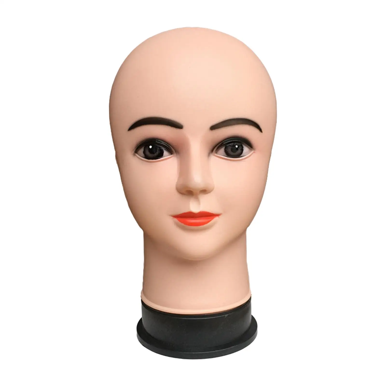 Female Bald Mannequin Head Stable Base Wig Holder for Hairpieces Wigs Making