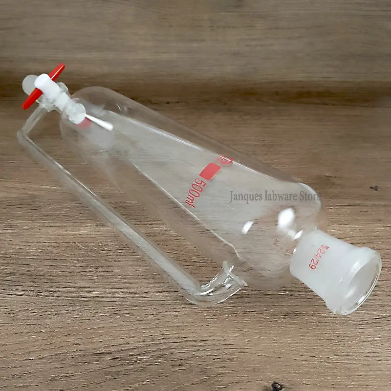Lab Separatory Funnel 1pc 10ml to 1000ml Lab Constant Pressure Separating Funnel with PTFE piston Joint size: 19*19#, 24*24#, Dropping funnel