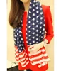 American flag pattern stars and stripes European and American lengthened chiffon scarfStars and Stripes Flag Sailor 3