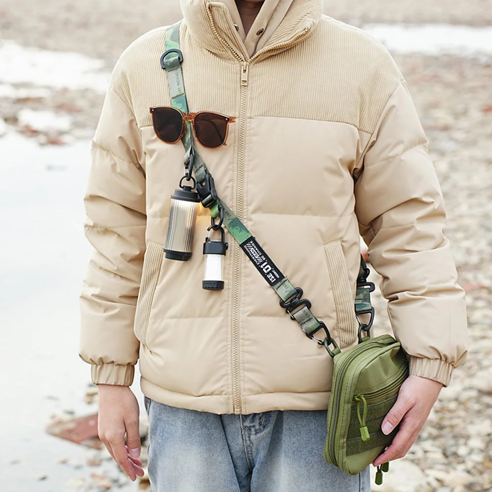 Outdoor Camping Molle Sling Schultergurt mit Aufhängering Schnellverschluss Taschengurt Erweiterbarer Schultergurt – Detail 2