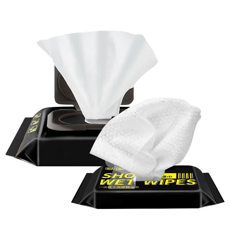 12/30/80Pcs/Bag Disposable Shoe Wipes Small White Shoe Artifact Cleaning Tools Care Shoes Useful Fast Scrubbing Quick Clean Wipe 2