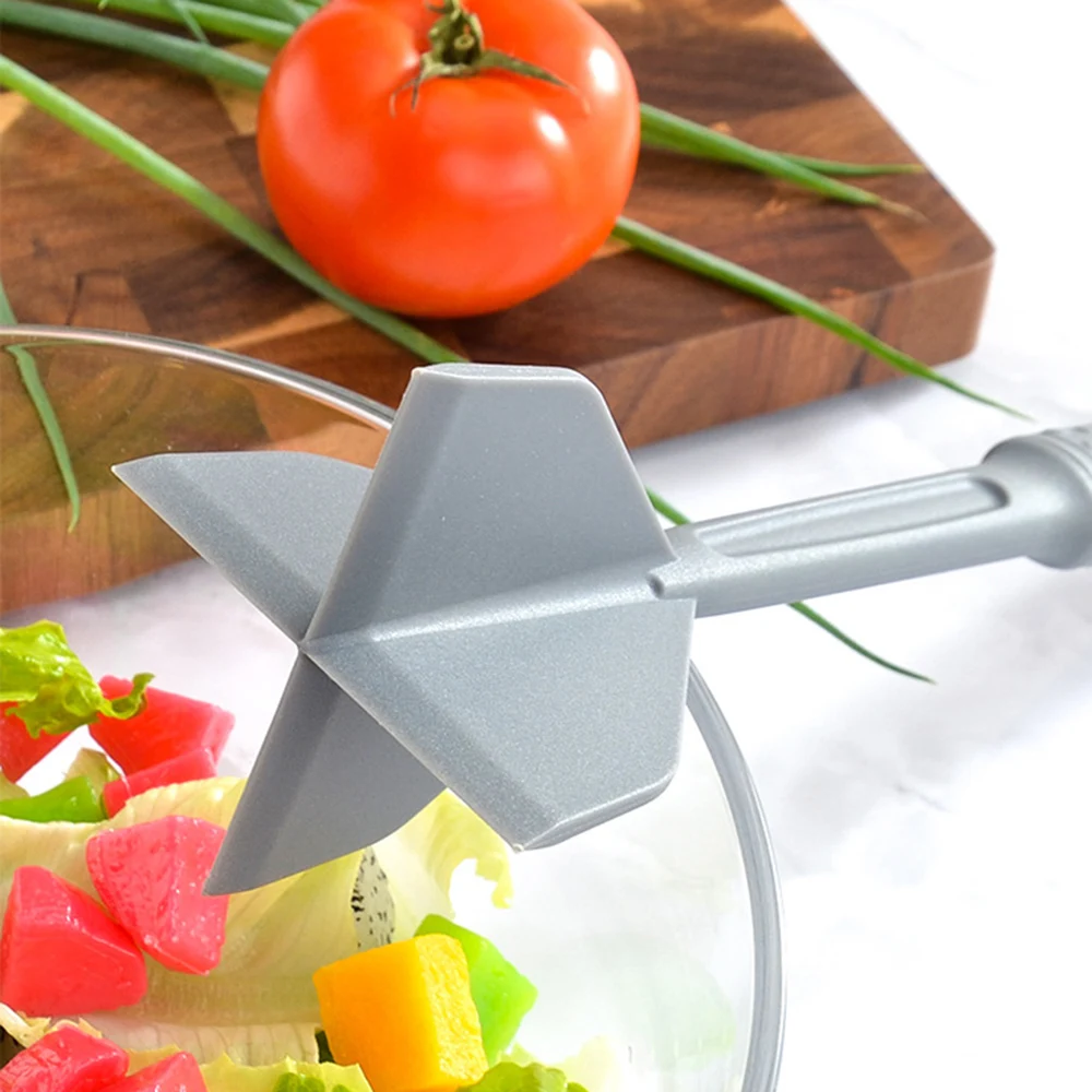 Kitchen Meat Chopper Ground Beef Masher Utensil Heat Resistant Non-Stick Hamburger Potato Masher Tool