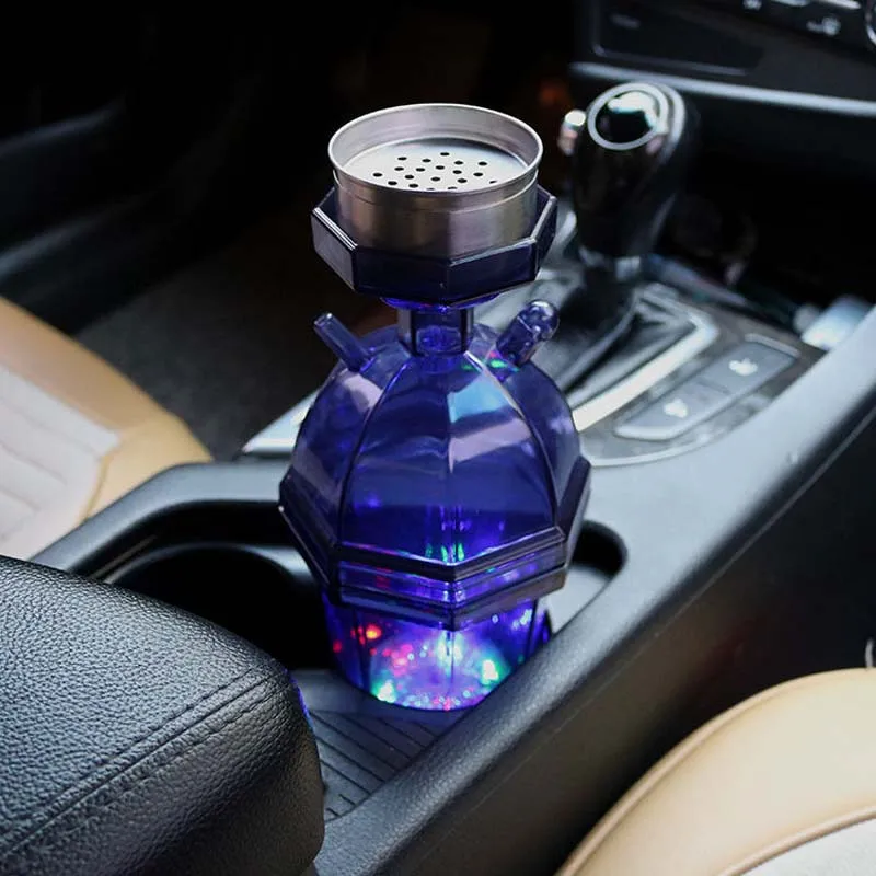 

HAPPYSMOKING Portable Car LED Hookah кальян Set with Pipes Smoking Grass Narguile Complete Handheld Shishsa Shisha Accessories