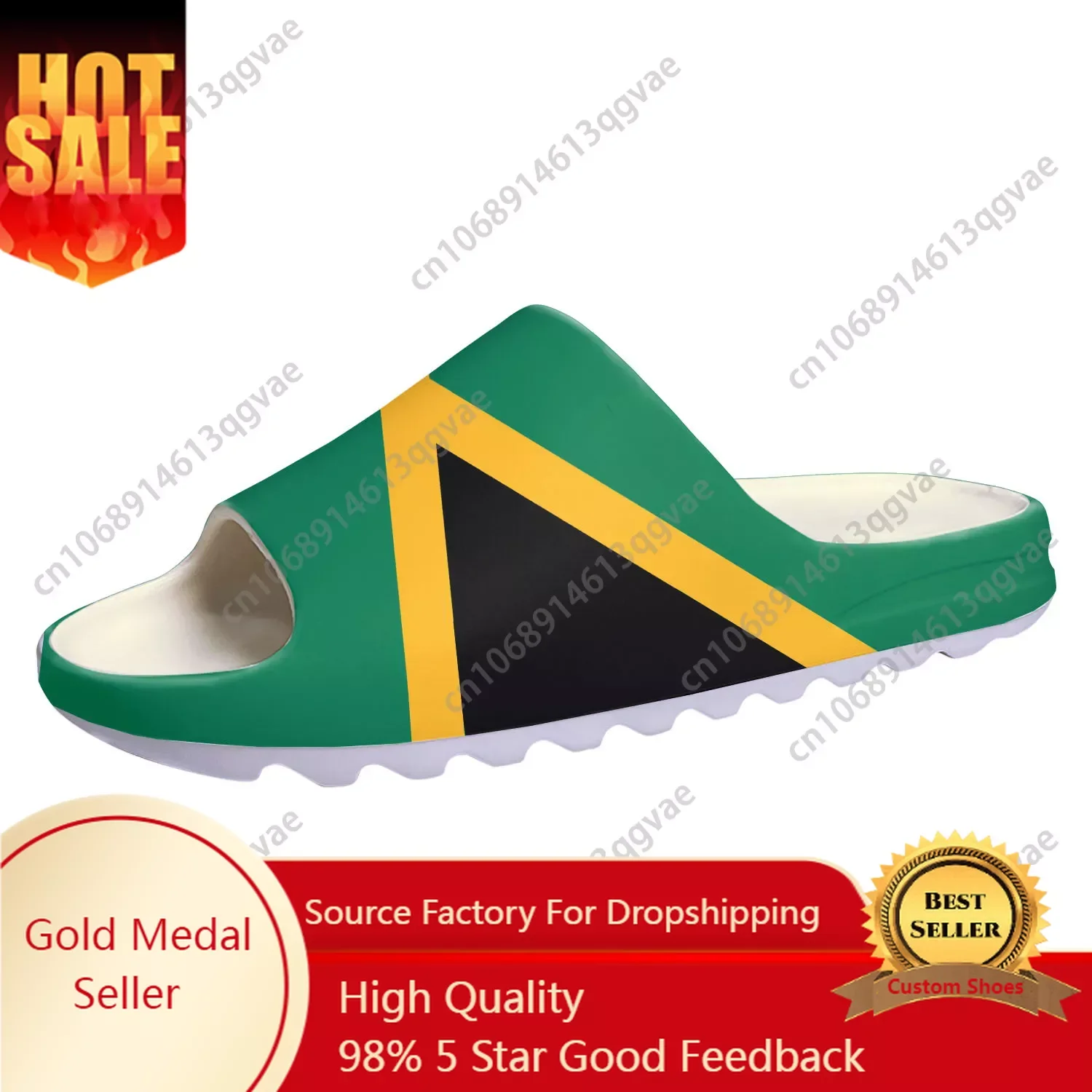 Детские сандалии с мягкой подошвой, сабо для дома, обувь для воды, для мужчин и женщин, подростков, пляжные, Ямайка, под заказ