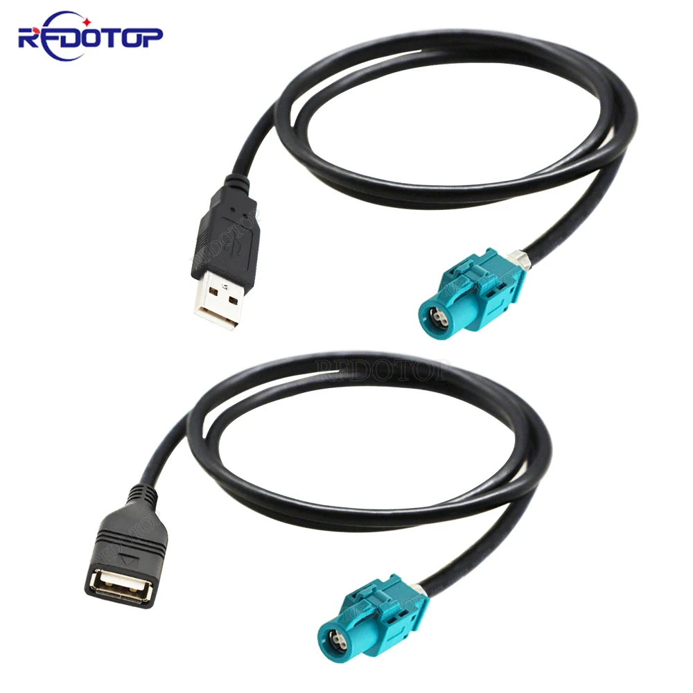 Usb Macho para Fêmea para 4pin Hsd Código z Feminino Straight Connector Lvds Cabo Car Head Unit Control Screen Rcc Nac Cable