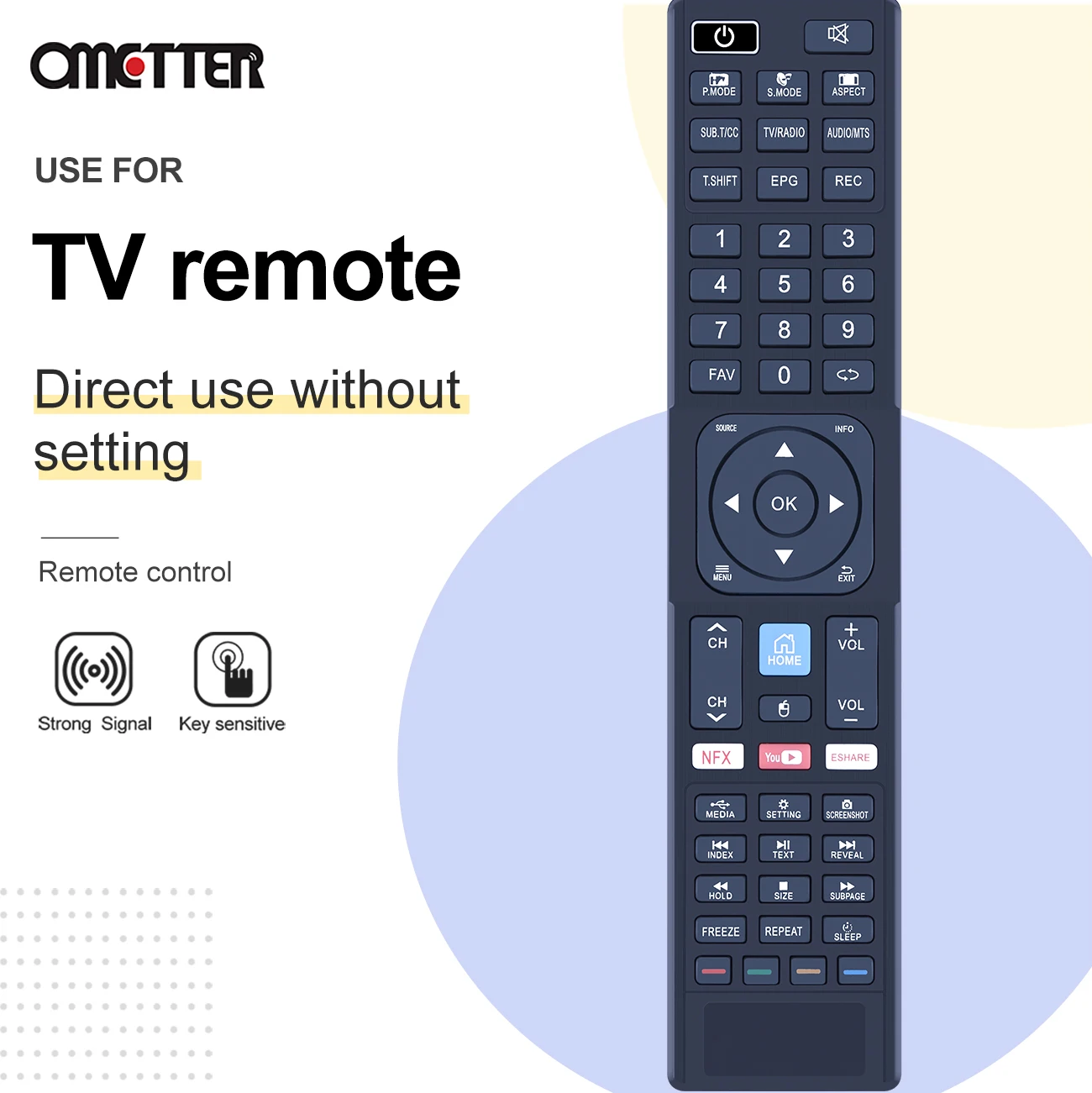 

Remote Control For JVC RM-C3401 LT-50N750 LT-55N685AN LT-55N775AN LT-65N785A LT-75N785A LT-65N785AN AN5763 UHD Smart LED HDTV TV