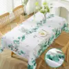 Spring Cherry Watercolor Flower Waterproof Tablecloth Wedding Party Decor Summer Plants Rectangle Table Cloth Dining Table Decor 5
