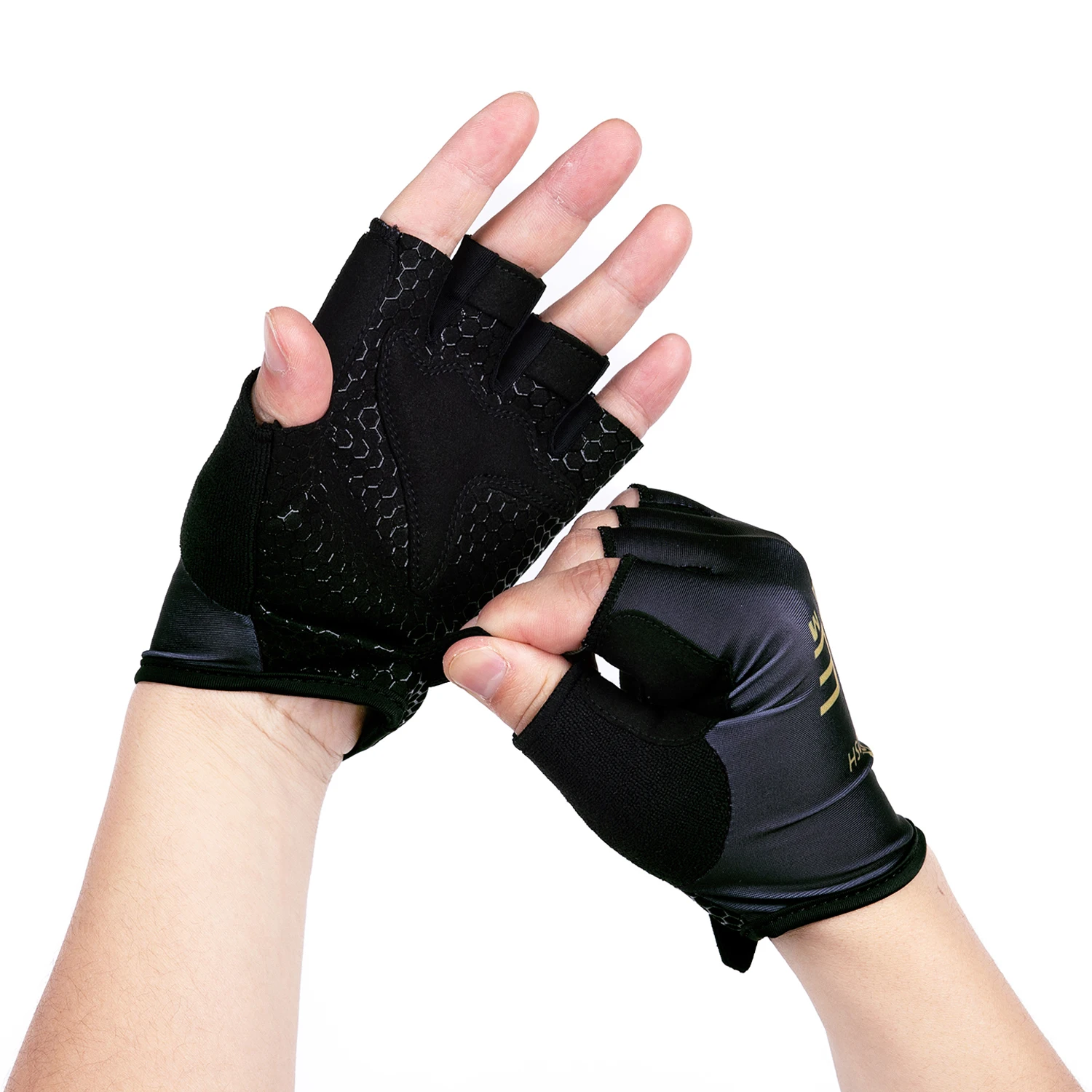 2025 Cycling Gloves Gold UAE Team Half Finger Bicycle GLOVES Men Women Ropa Cyclismo Pro Mtb Mittens Road Bike Gloves 5