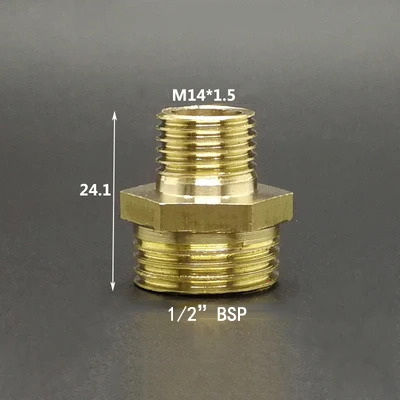 Raccord mâle 3/4 po et IPS mâle 1/2 po en laiton pour tuyau d