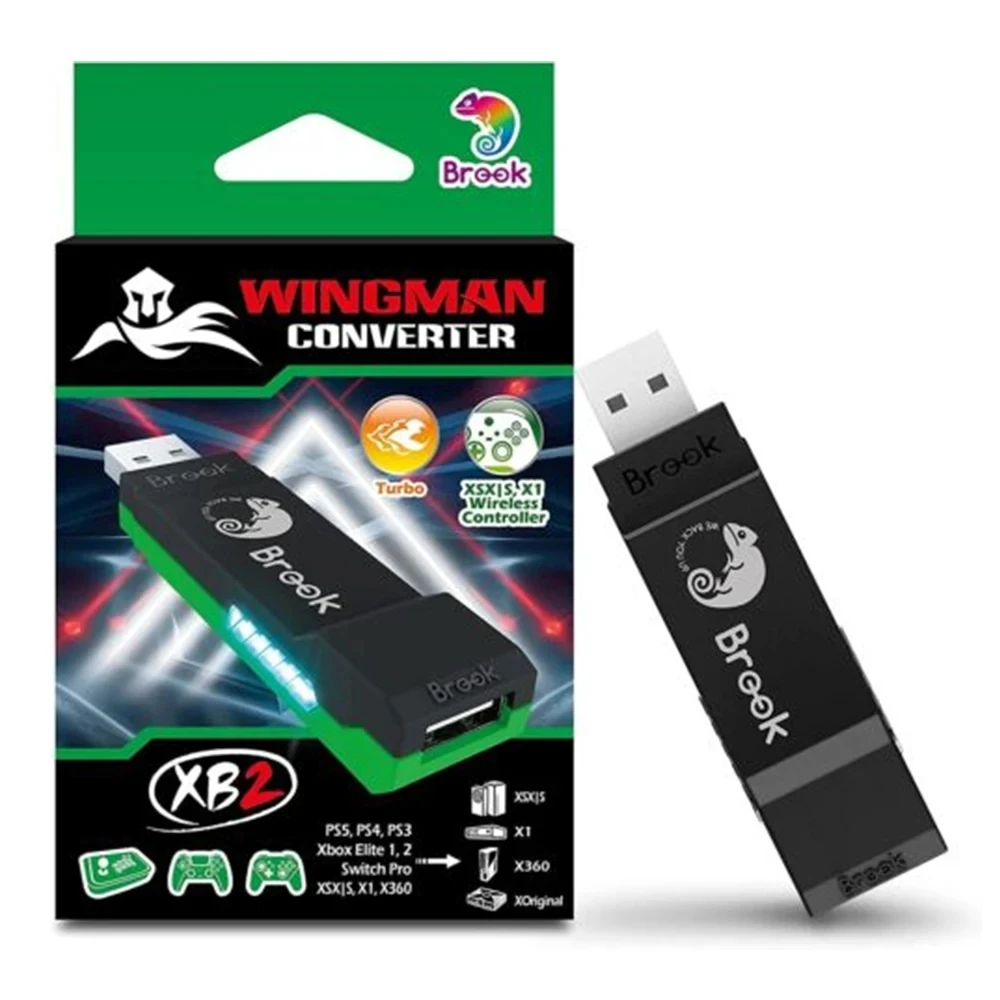 Adattatore Convertitore Brook Wingman Xb2 Per Xbox Original/Xbox 360/Pc Per Controller Ps5/Ps4/Switch Pro