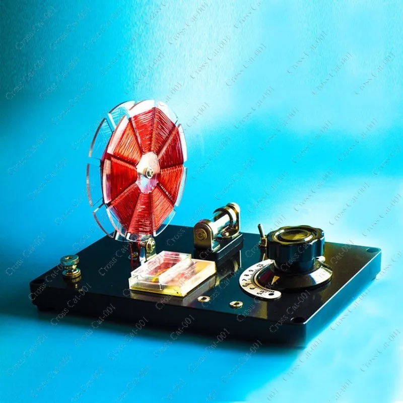 lassic Hobby Crystal Radio 대형 바스켓 코일 및 조절 가능한 갈레나 크리스탈 레트로 스타일