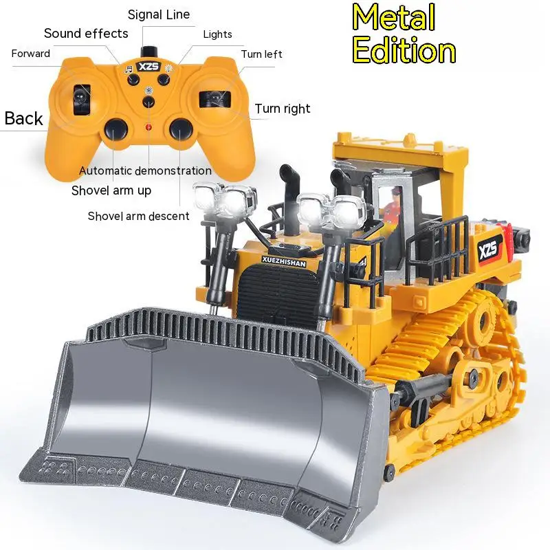Remote Control Bulldozer Children's Toy Car 2.4g Wireless Electric