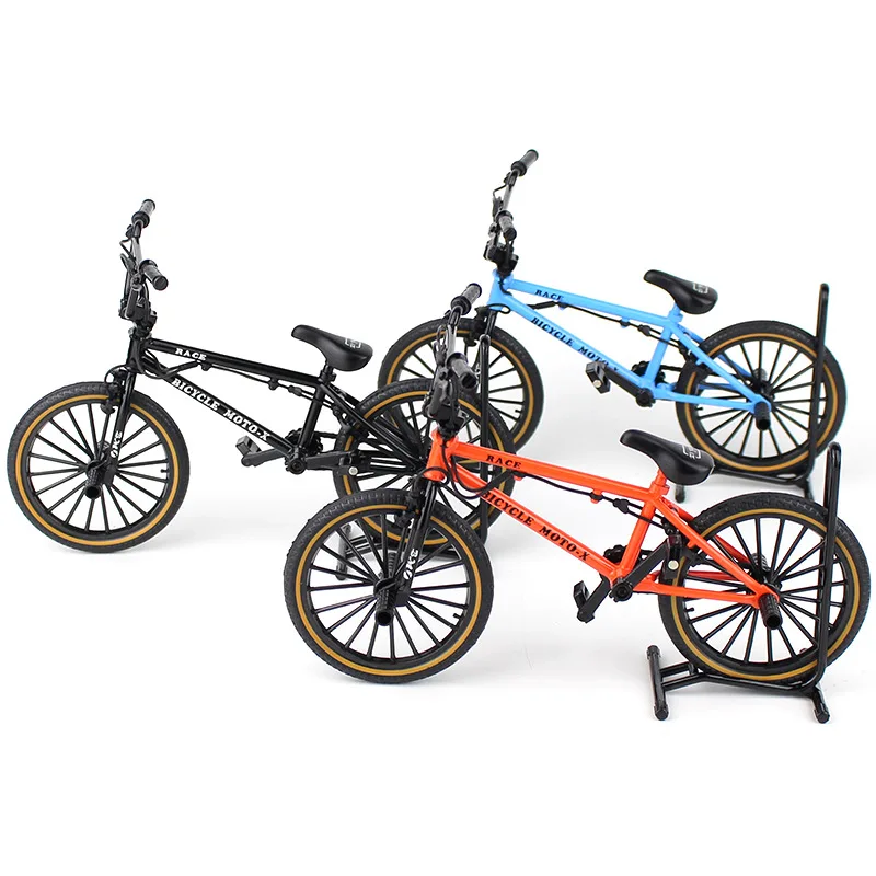 Mini Bicicleta De Carreras De Aleación Para Dedos – Juguete Desmontable Realista, Regalo Original Para Niños Y Adultos