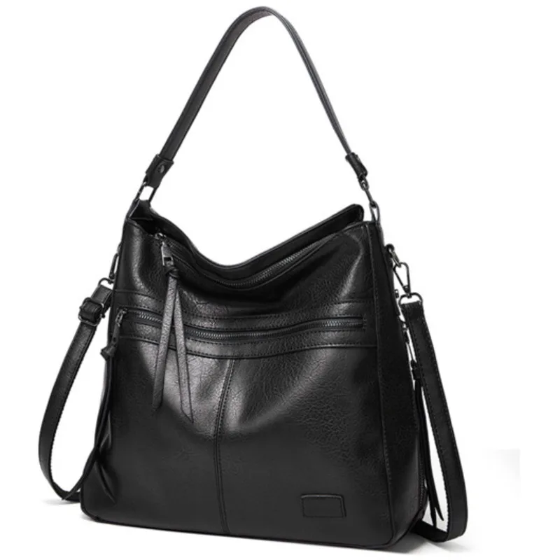 One Leather Bag Soft Shoulder Large Capacity Versatile Handbags For Women Casual High-Quality Messenger Crossbody Luxury Fashion