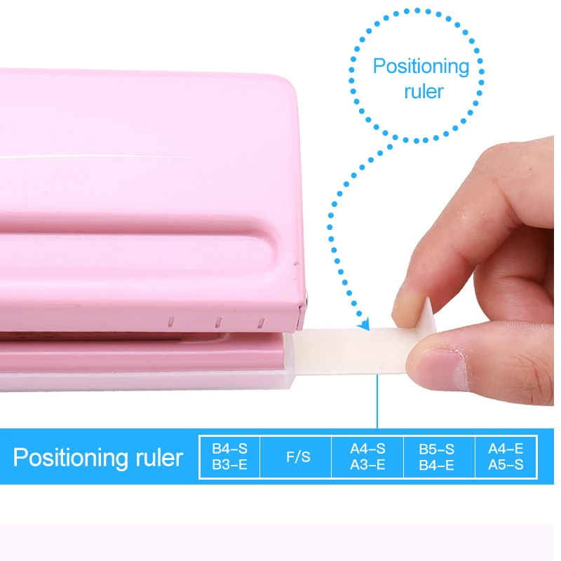 Candy Color Metal 6 Hole Punchers A4/A5/A6/B3/B4/B5 Standard Leaf Paper Punch 6 Hole Adjustable Punch Planner Scrapbooking Tool