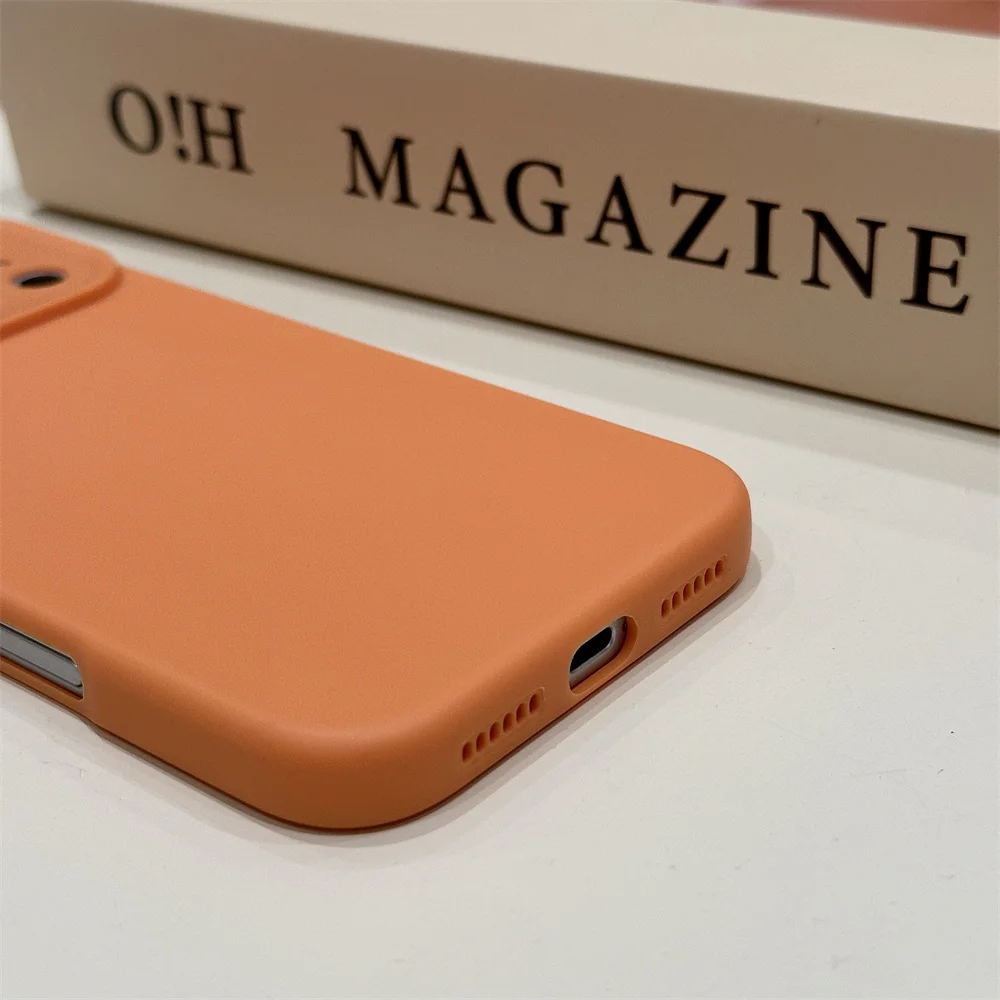 Ultra Thin Silicone Matte Soft Phone Case with Air Lens Protection and Shockproof Cover