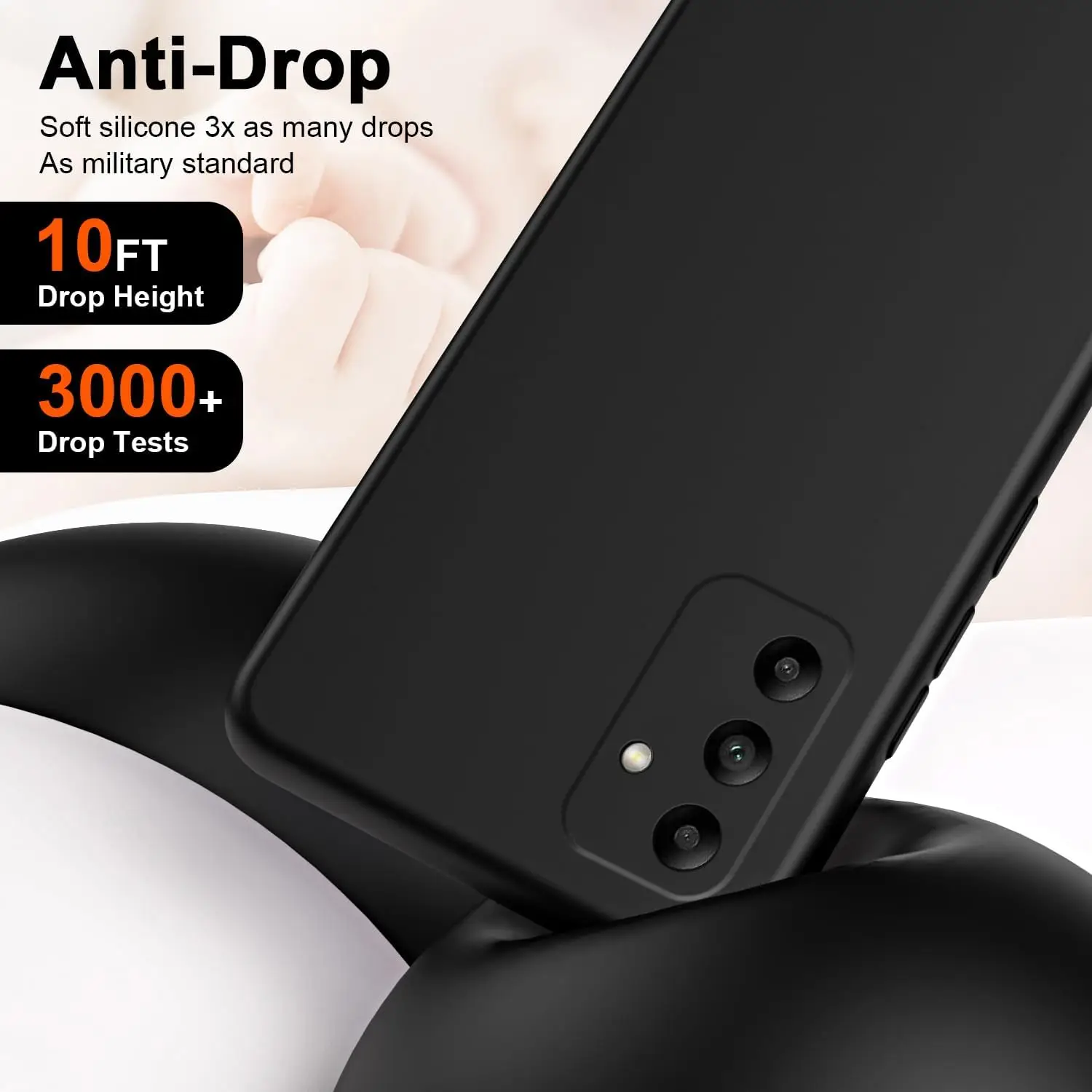 Flexible Liquid Silicone Protective Case with TPU Frame