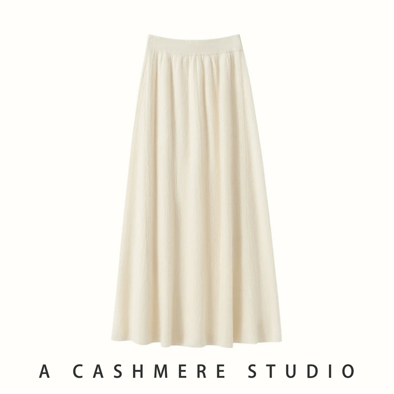 Cashmere skirt back view