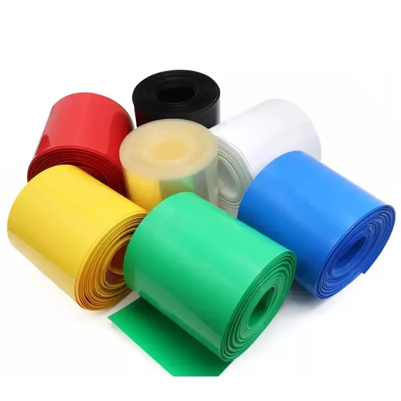 Heat Shrink Tube Lipo Battery PVC Heat Shrink Tube 55mm-150mm Width Insulated Film Wrap lithium Case Cable Sleeve