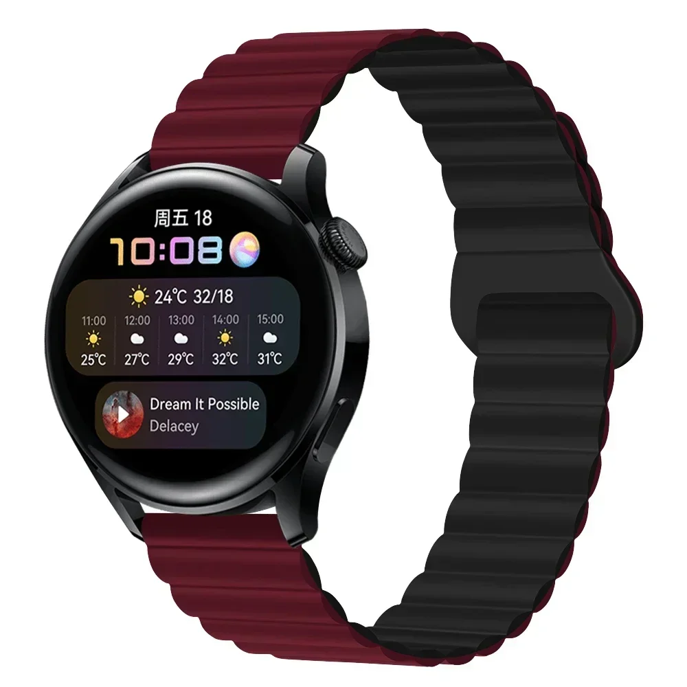 Magnetic Loop Silicone Watchband Strap
