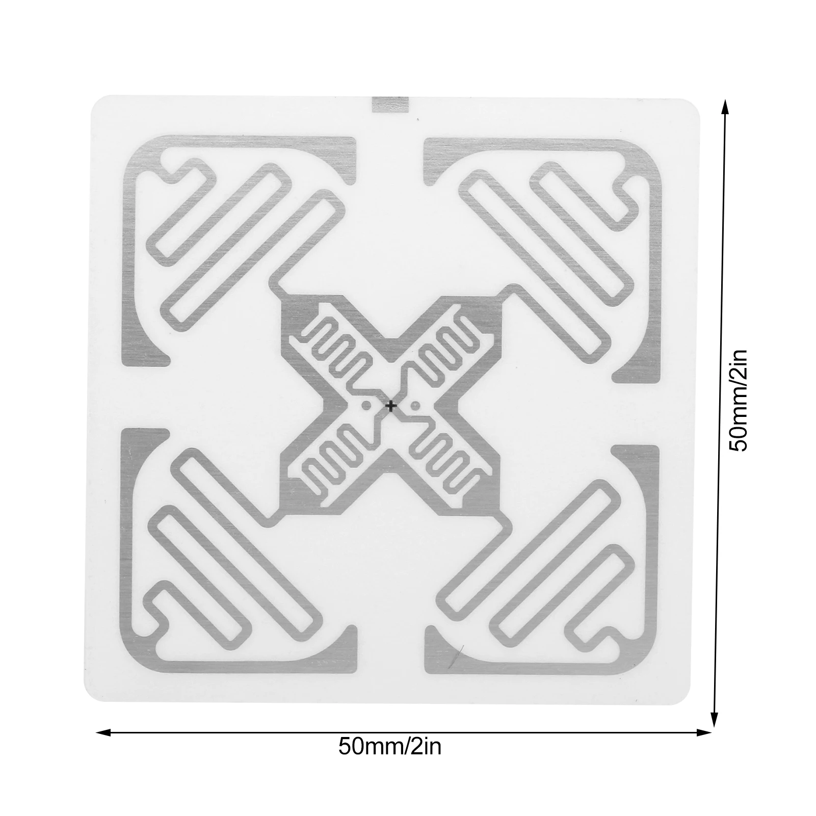 50x50mm 860-960MHz UHF RFID 전자 태그, 창고 자산 식별 관리 라벨용