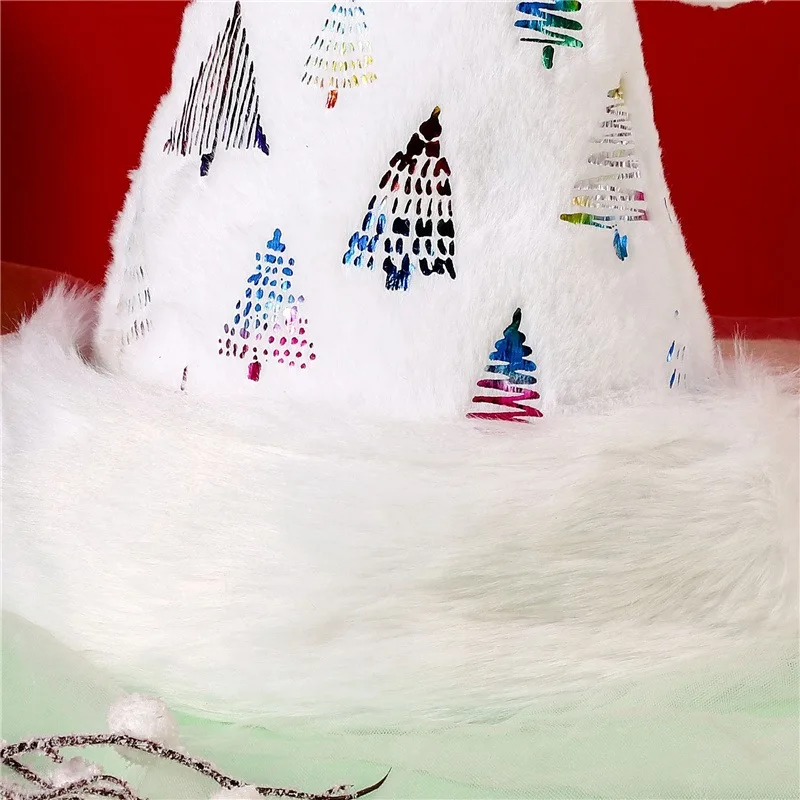 New Santa Hat For Adults Big Santa Hat Comfort Plush White Velvet Unisex Child Christmas Women Man Holiday