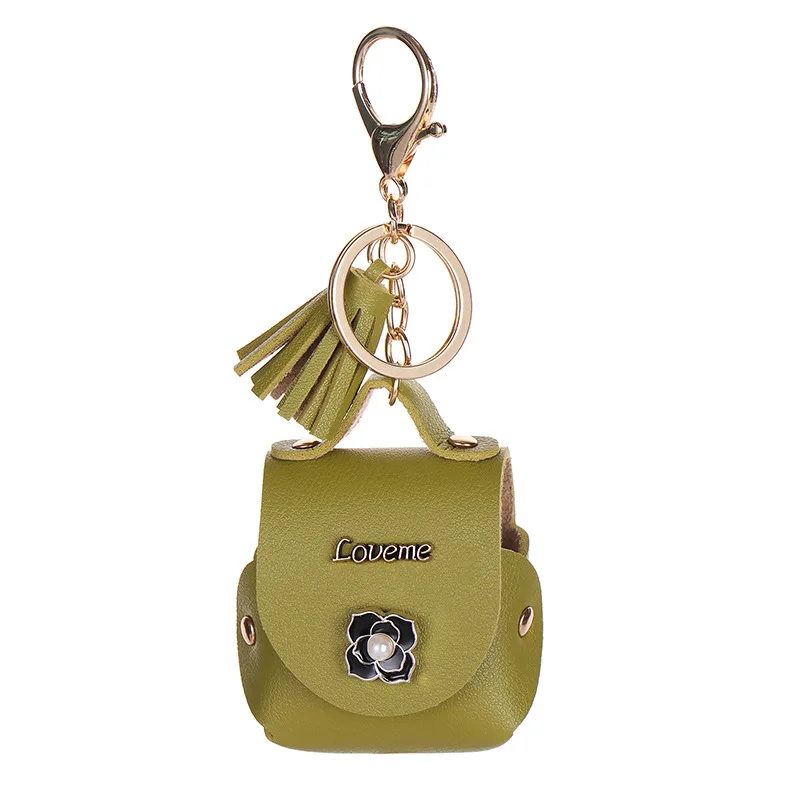 Kunstleder Bluetooth Kopfhörer Tasche Schlüssel bund mehrfarbig Bluetooth Kopfhörer Ledertasche Aufbewahrung tasche Urlaub Geschenk Tasche Anhänger – Detail 8
