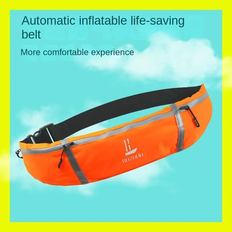 Adult Portable Professional Automatic Inflatable Fishing Life Jacket High Buoyancy Life Belt Swimming Ring