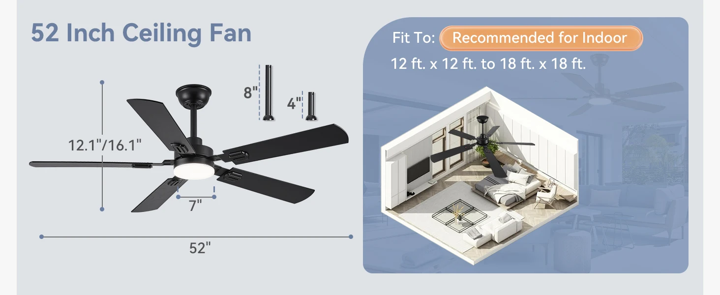 52 inch ceiling fan