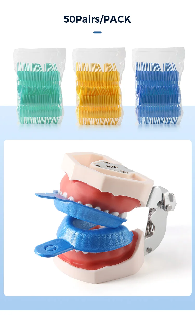 50 teil/beutel AZDENT Dental Einweg Tablett Fluorid Schaum Abdruck Trays Zahnmedizin Instrument Zahnarzt Materialien Große Medium Kleine – Detail 3