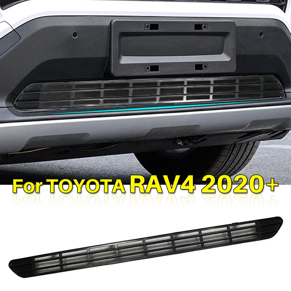 For Toyota RAV4 2020 Front Bumper Lower Wind Net Grille Middle Net Grille Air inlet Protect Cover Accessories Stainless 2021