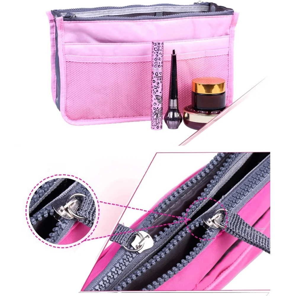 Multipurpose Large Capacity Organizer Insert for Handbags and Travel Use