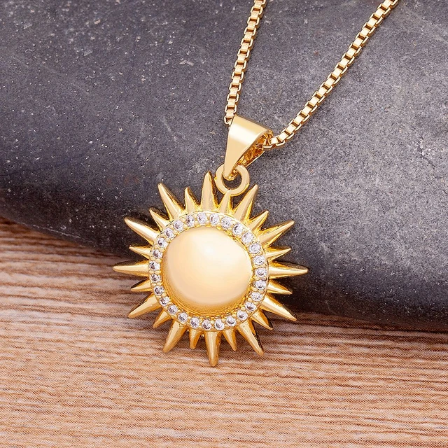 The Sunshine Necklace | Sun Pendant Necklace| Celestial Sun | Minimalist  Jewellry For Women Jld540-b• Inspirational Gift Sunbeam - Necklace -  AliExpress