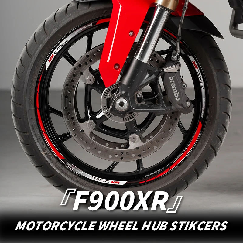 For BMW F900XR Motorcycle Accessories Wheel Hub Stickers Kits Of Bike Rim Hub Decorative Reflective Stickers Decals Kits