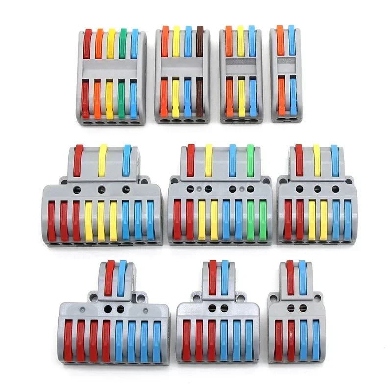Push-in Electrical Wire Connector Terminal Block 5/10/50/100pcs for Cable Connection