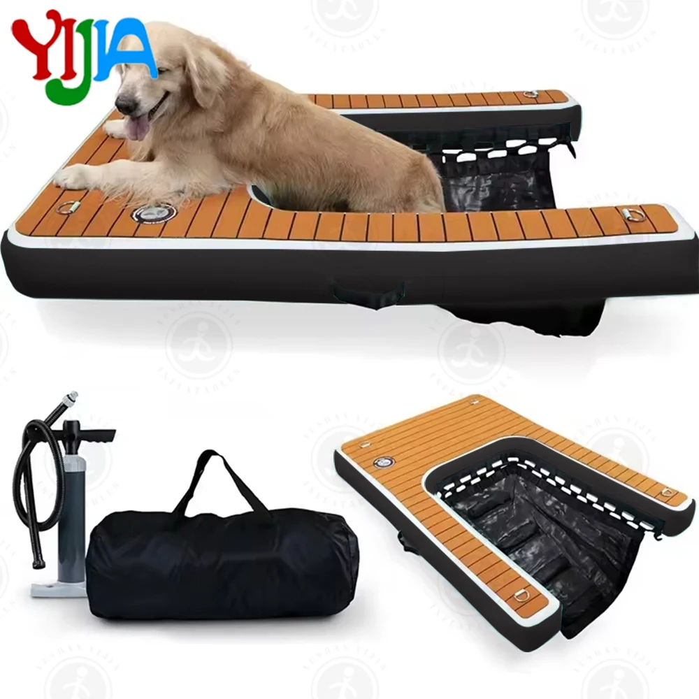 Pool Rampe Für Hunde Selber Bauen 150cm-aufblasbare-Hunde-wasser-rampe-Hunde-boot-rampe-f-r-Hunde-Safe