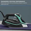 Steam Force Stainless Steel Soleplate Steam Iron for Clothes 400 Microsteam Holes, Cotton, Wool, Poly, Silk, Linen 5